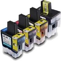Brother LC41BK / LC41C / LC41M / LC41Y Compatible Discount Ink Cartridges MultiPack