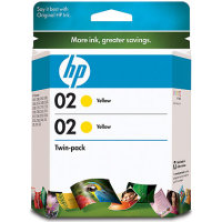 Hewlett Packard HP CD998FN ( HP 02 yellow ) Discount Ink Cartridge Twin Pack