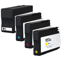Remanufactured HP 950XL Black / 951XL Cyan / 951XL Magenta / 951XL Yellow ( CN045AN-CN046AN-CN047AN-CN048AN ) Multicolor Discount Ink Cartridge